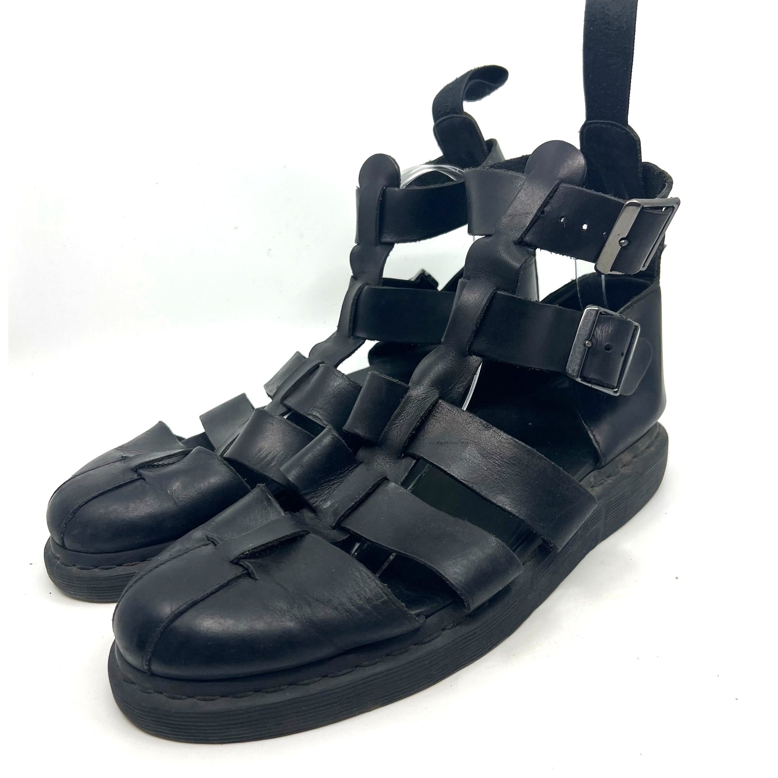 Dr martens geraldo ankle strap sandals in black deals