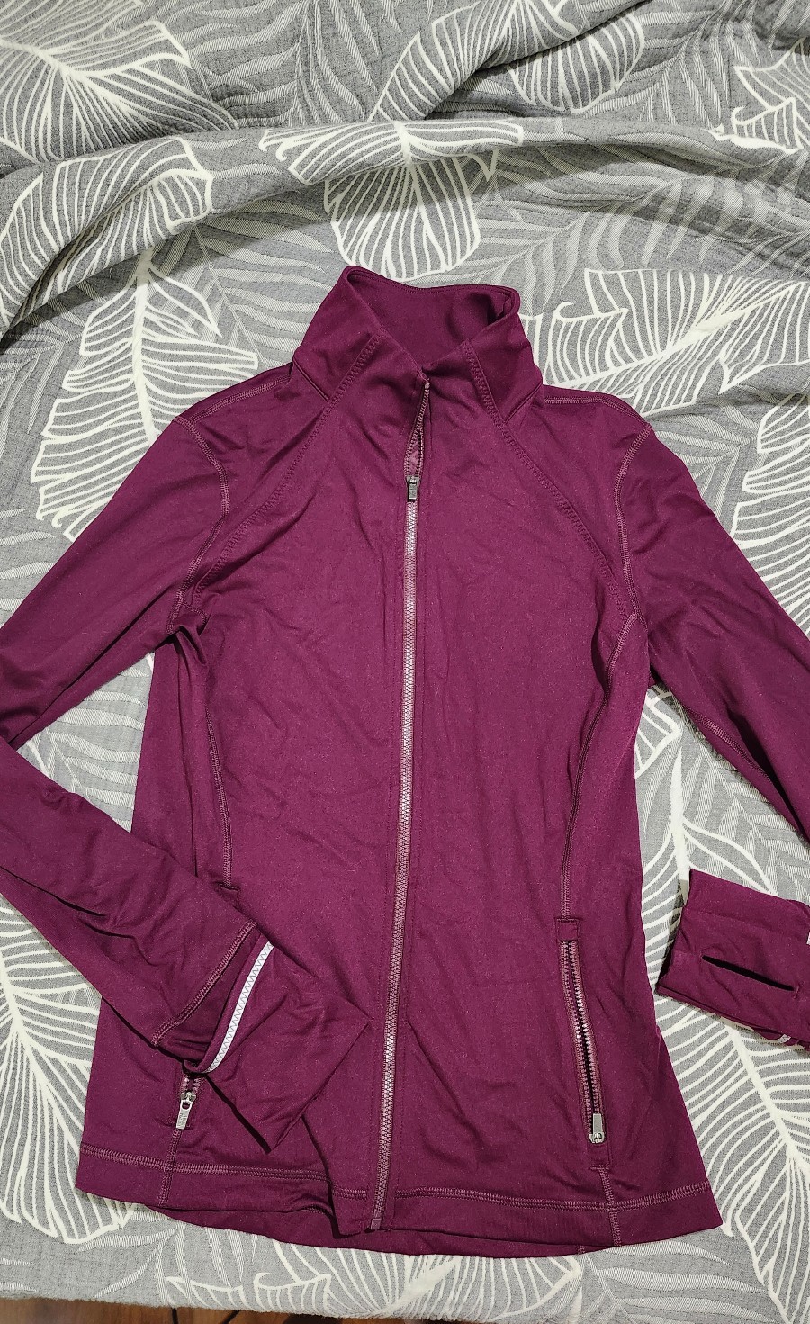 Victoria’s Secret Sport Gym Coat Jacket XS Burgundy