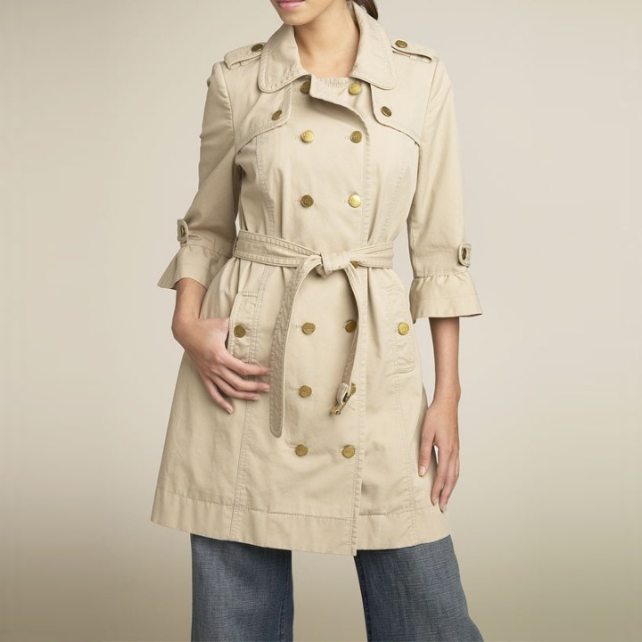 Juicy Couture Cotton Twill Trench Coat