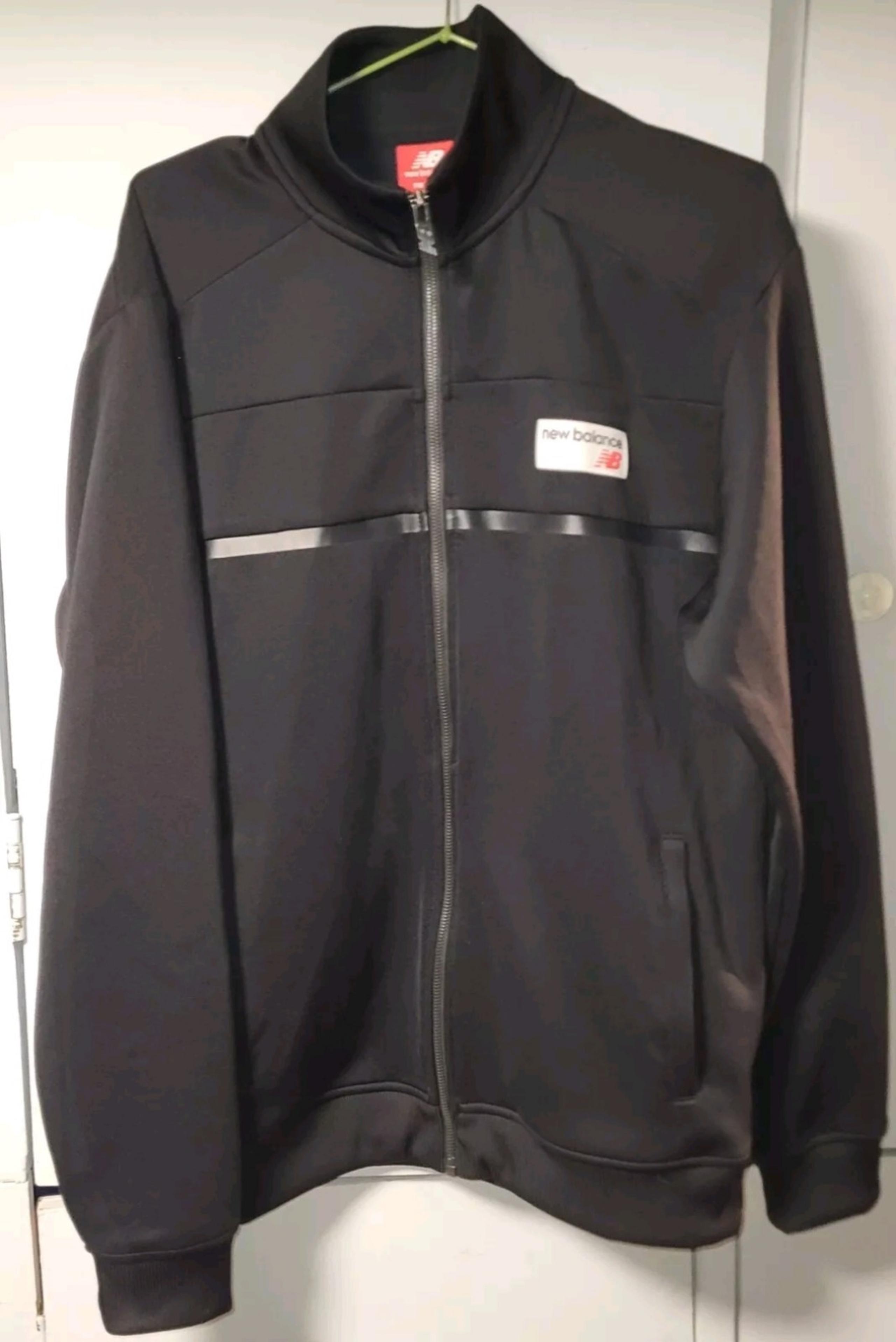 Men's Medium New Balance NB Track Jacket, Black Med New Balance Athletic Jacket