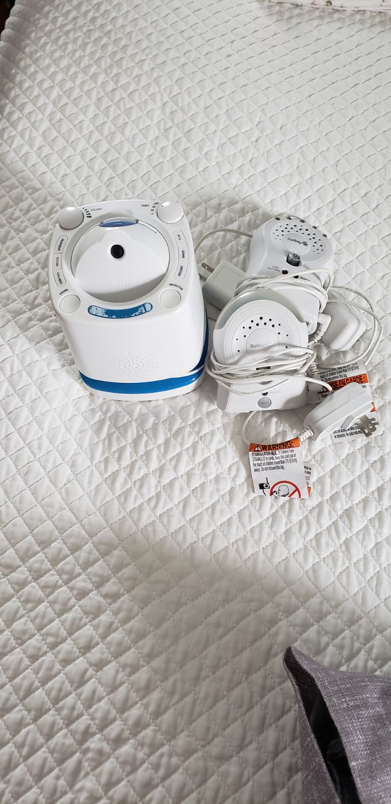 baby monitor and music projector