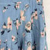 Rebecca Taylor Daniella Floral Jacquard Midi Skirt Size 4 Silk Blend Blue Pleats