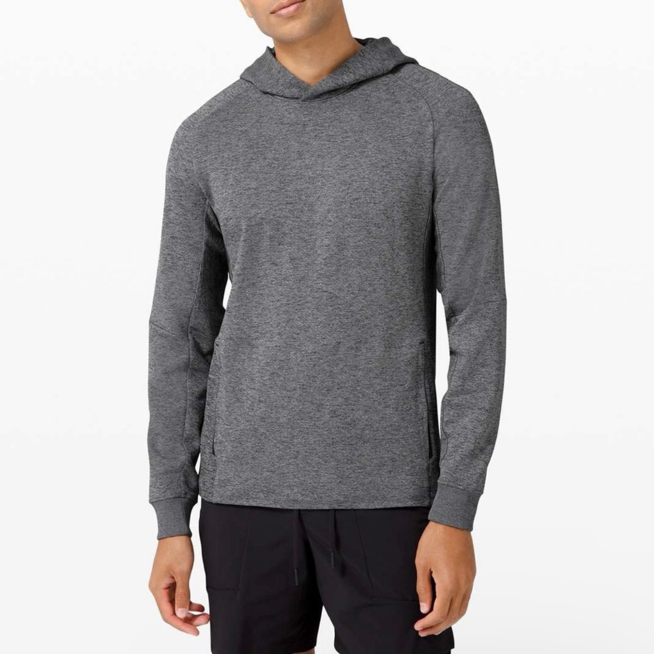 Lululemon Textured Tech Hoodie Sweatshirt Men’s Large Graphite Grey Athleisure