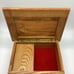 1970’s Carved Inlay Wooden Music Box from West Germany