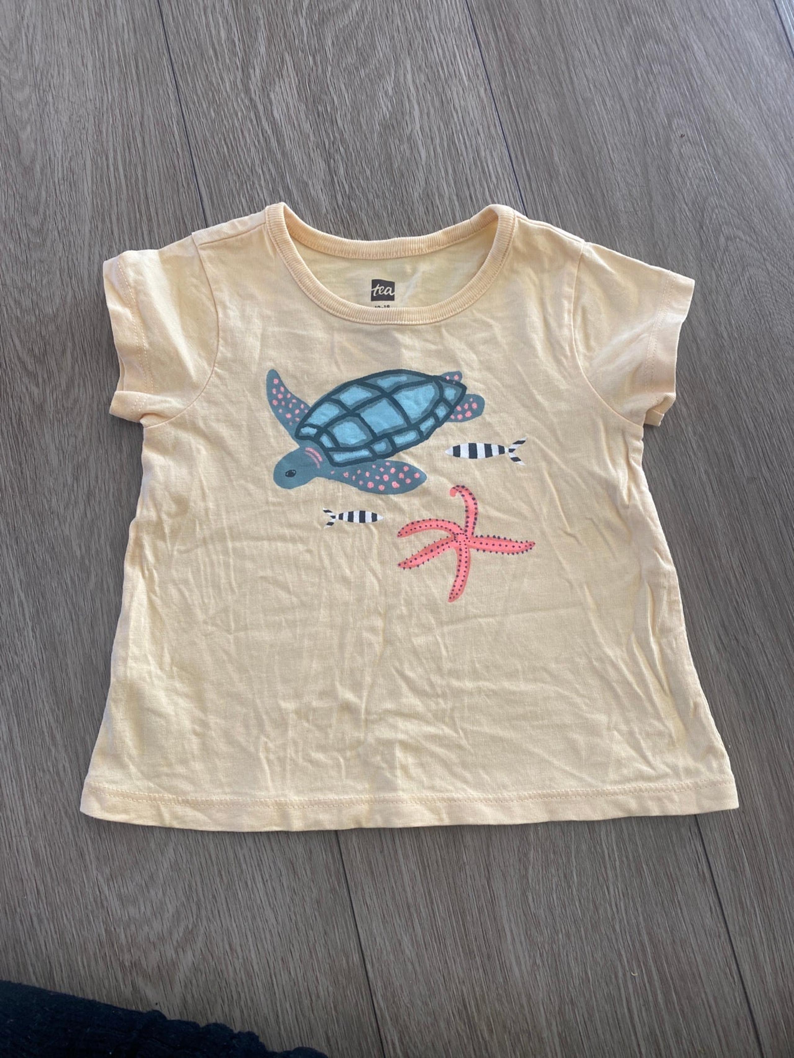 Tea Collection girls short sleeve T-shirt ocean size 12-18 months