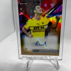 2021-22 Topps Finest Gold Refractor #/50 Giovanni Reyna Auto Dortmund