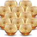 Round Gold Votive Candle Holders, Mercury Glass Candle Holder Set of 12