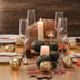 Round Gold Votive Candle Holders, Mercury Glass Candle Holder Set of 12