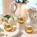 Round Gold Votive Candle Holders, Mercury Glass Candle Holder Set of 12