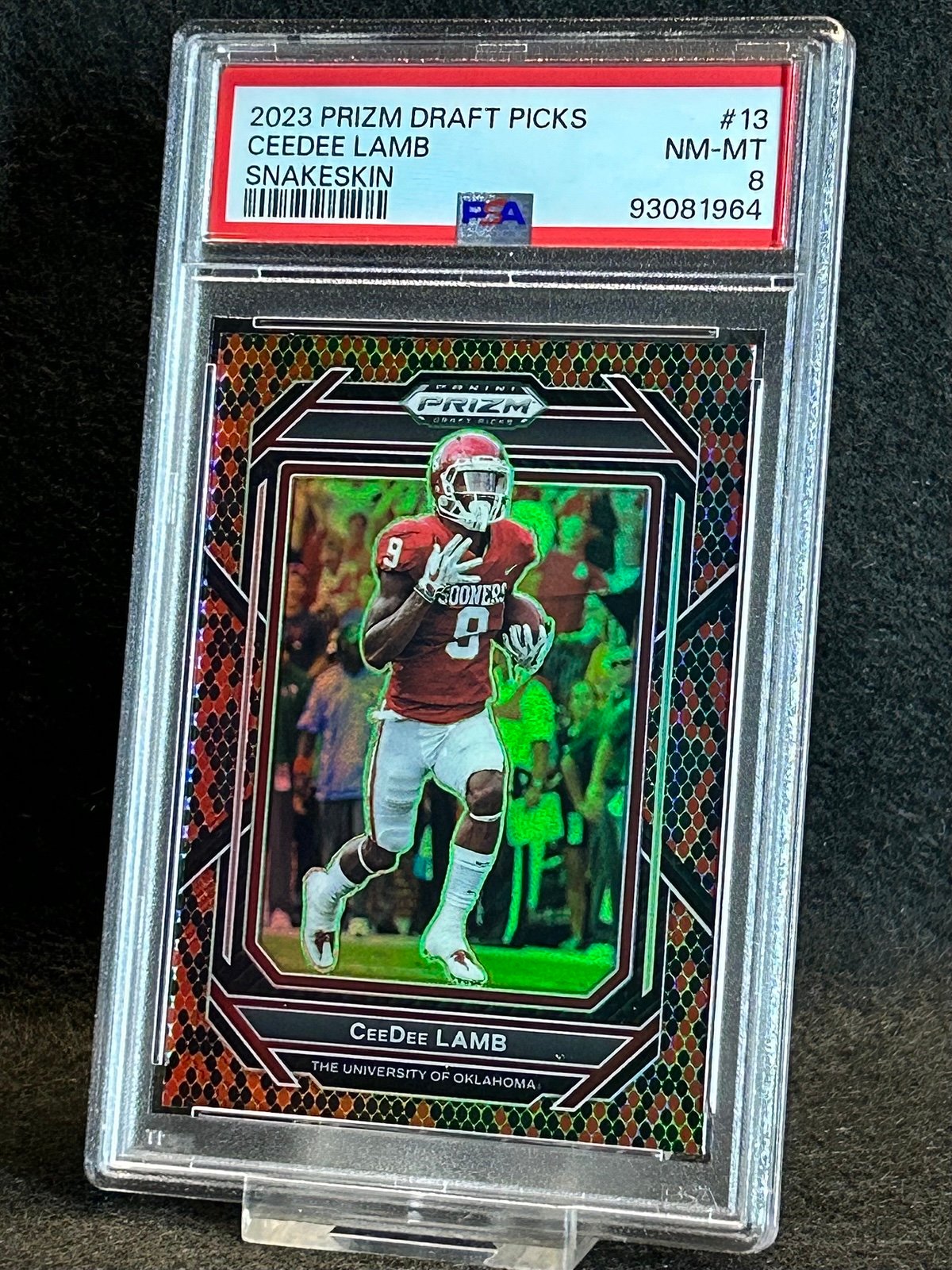 2023 ceedee lamb Snakeskin Prizm PSA 8