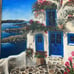 Mediterranean Villa Wall Art/Painting 20x20 Canvas