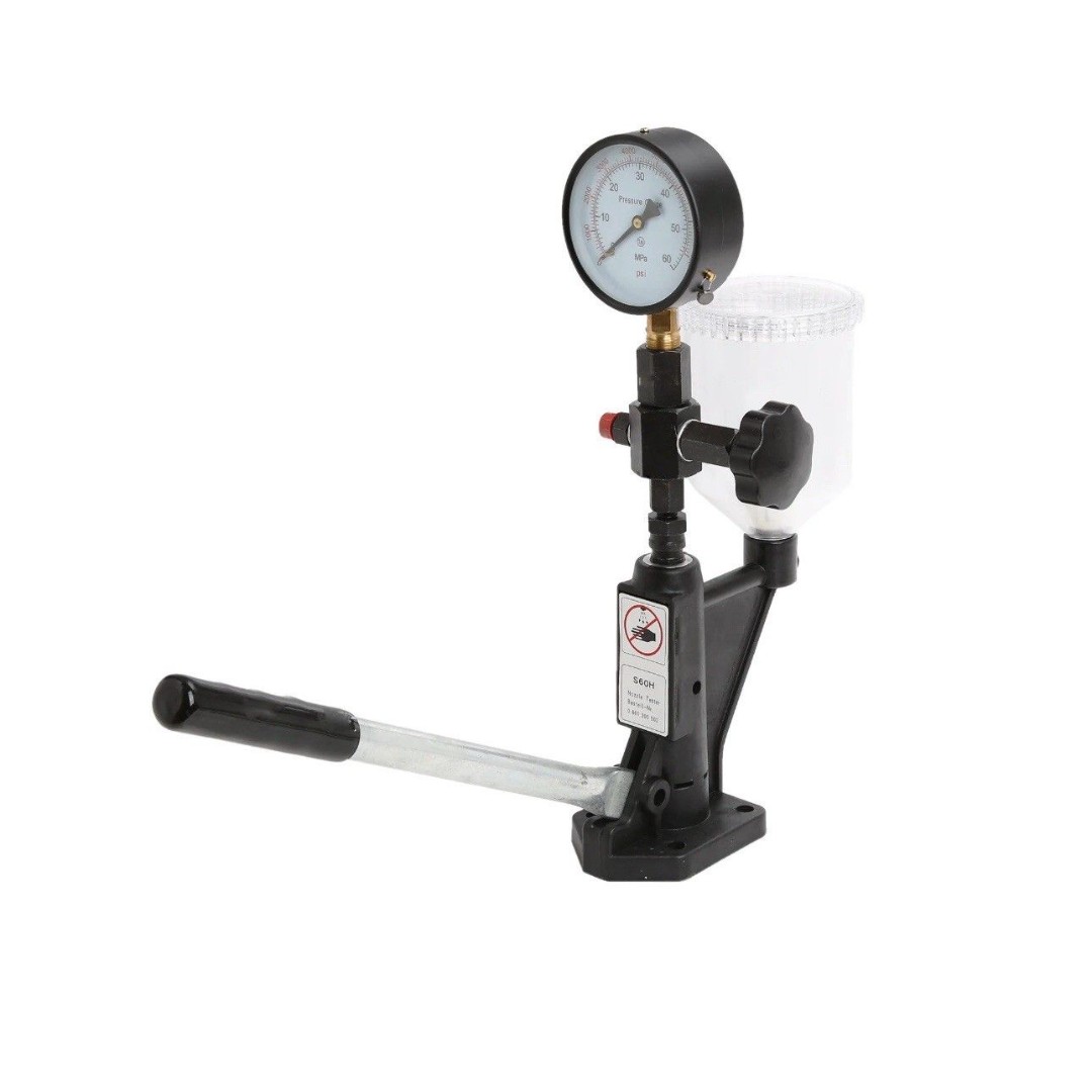 Diesel Injector Nozzle Tester Pop Pressure Quality Dual Scale Gauge W/Filter