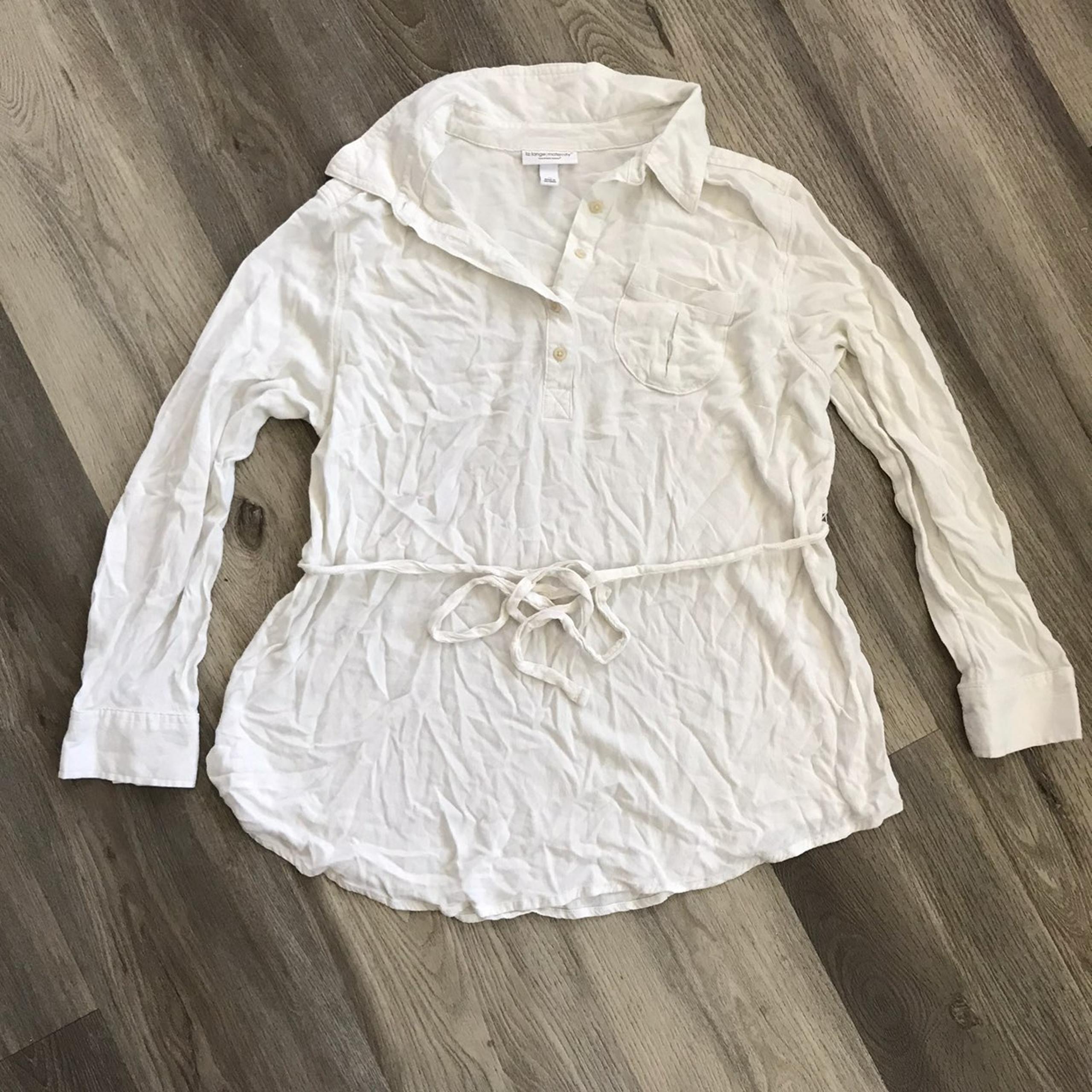 Liz Lange Maternity Blouse Top XL