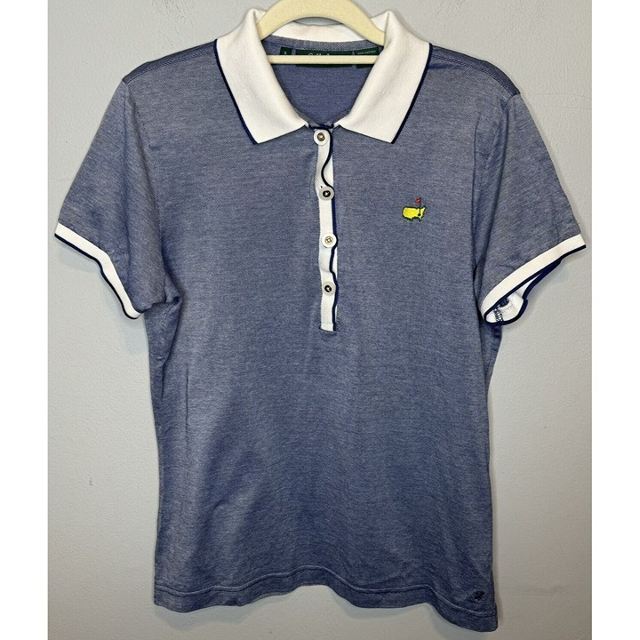 Women’s Masters Polo Shirt Size Small Bobby Jones Short Sleeve Blue Golf