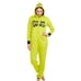 Dr. SEUSS Mean One Mr. Grinch Hooded Costume Cosplay Union Suit Pajamas Size S/C