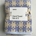 RARE Limited Edition BAGGU “Pastel Pixel Gingham” Hand Towel Set