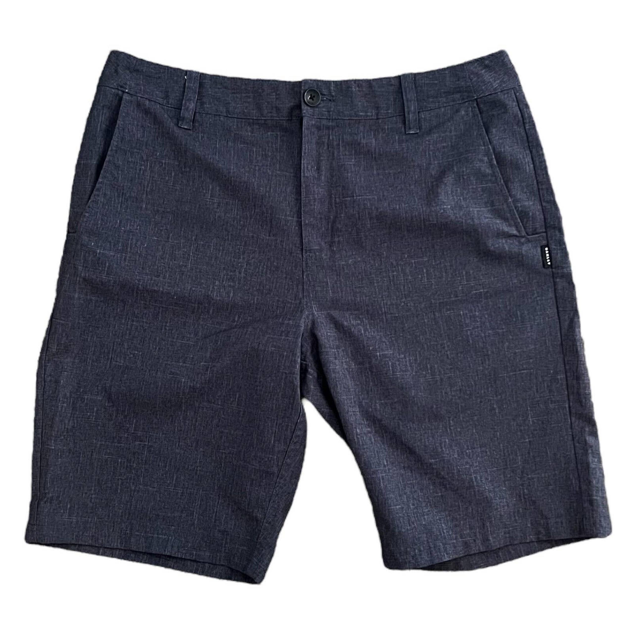 Oakley Shorts Men Size 33 Golf Performance Nylon Stretch Gray Flat Athletic