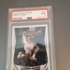 2004 Topps Chrome Lebron James PSA 9