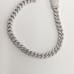 925 Sterling Silver Moissanite Diamond Cuban link Bracelet