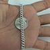 925 Sterling Silver Moissanite Diamond Cuban link Bracelet
