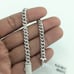 925 Sterling Silver Moissanite Diamond Cuban link Bracelet