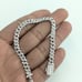 925 Sterling Silver Moissanite Diamond Cuban link Bracelet