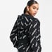 Adidas Originals 'Logomania' repeat logo zip hoodie in black size M