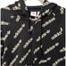 Adidas Originals 'Logomania' repeat logo zip hoodie in black size M