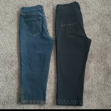 2 prs NYDJ Ariel Crop Jeans Sz 6