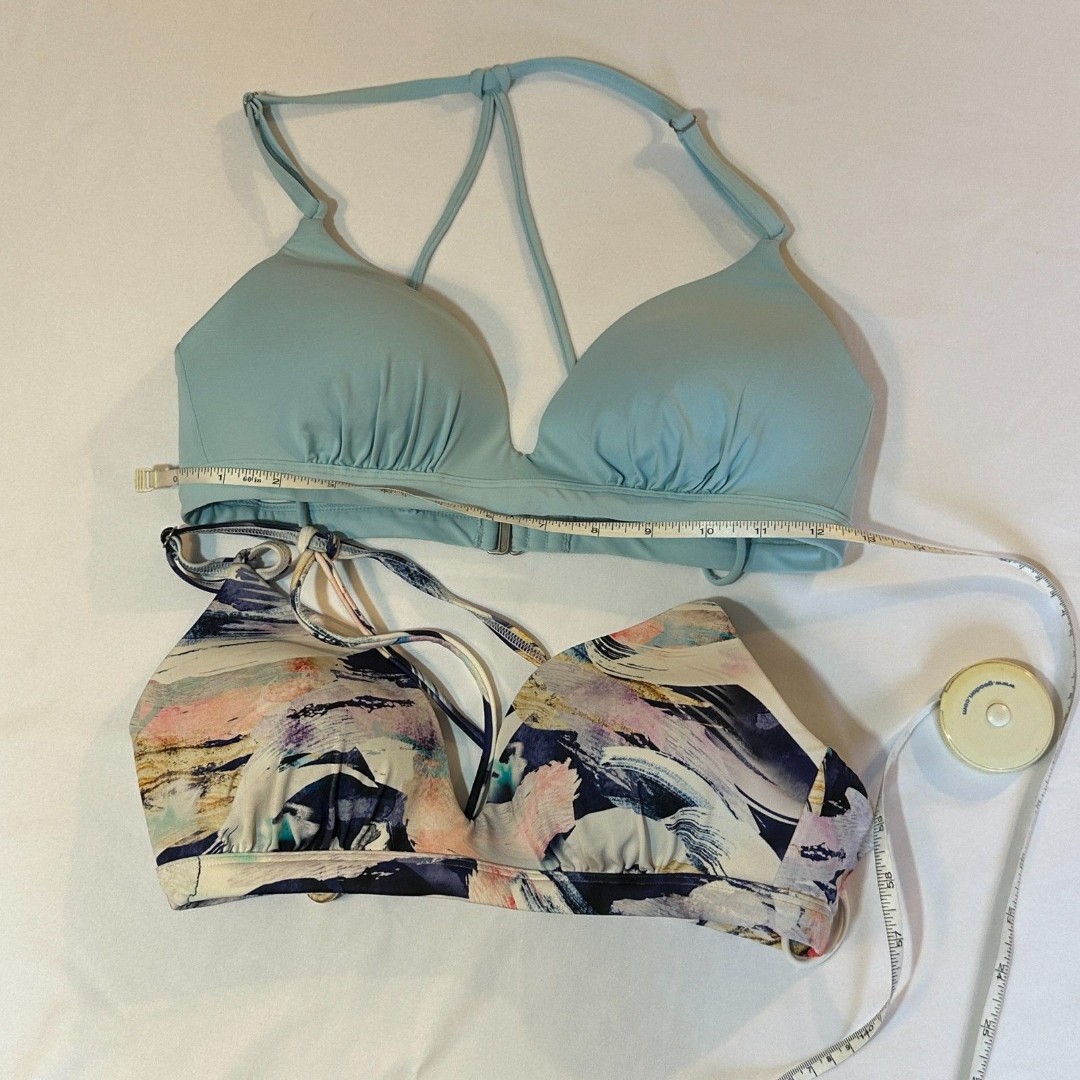 Athleta Bras Blue and White Blue Abstract