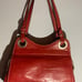 Red Lancel Paris Handbag