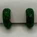 Eisenberg Artist Series Green Enameled Clip-On Earrings Vintage RARE