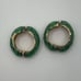 Eisenberg Artist Series Green Enameled Clip-On Earrings Vintage RARE