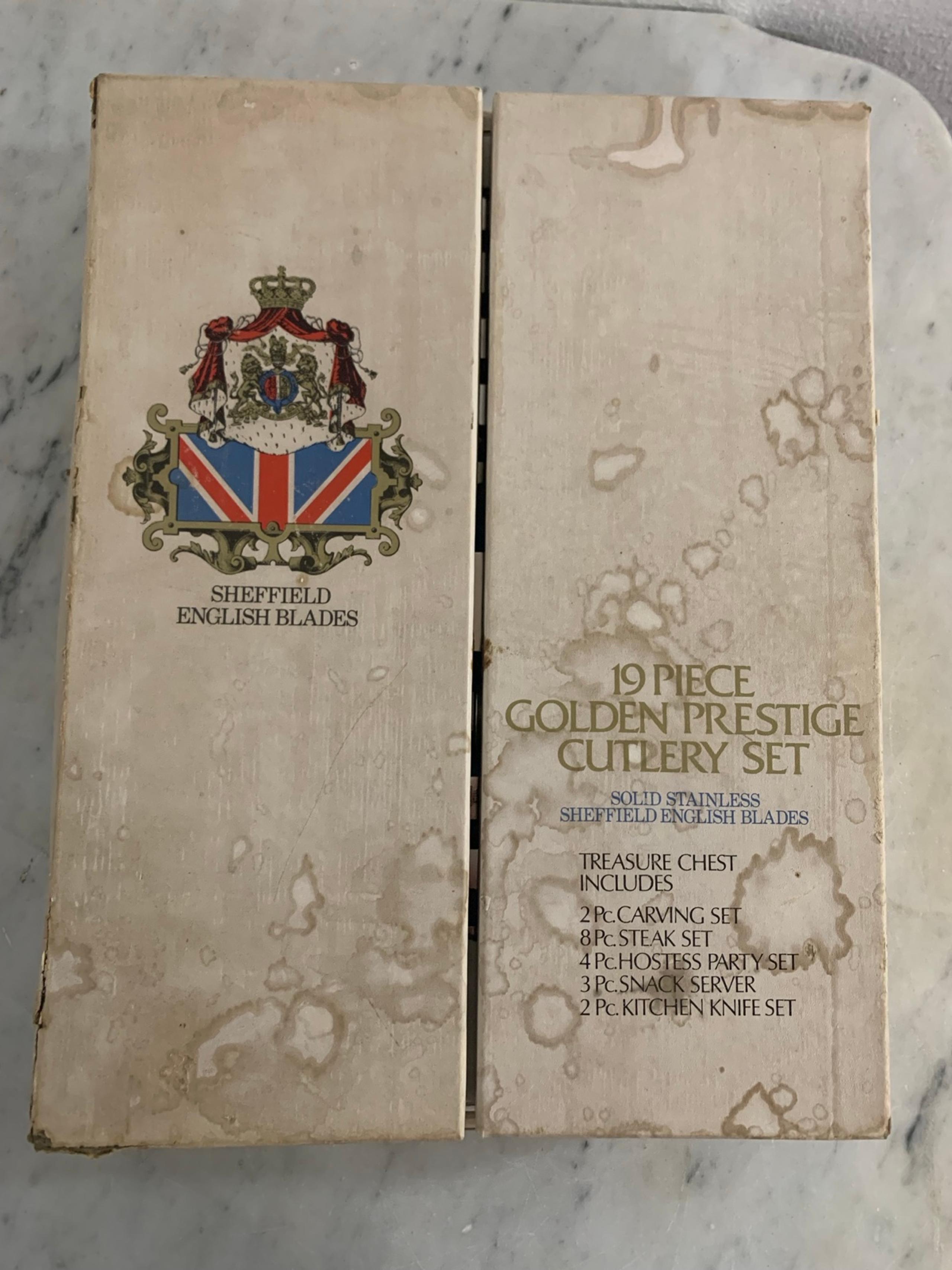 Vintage Sheffield English knife set