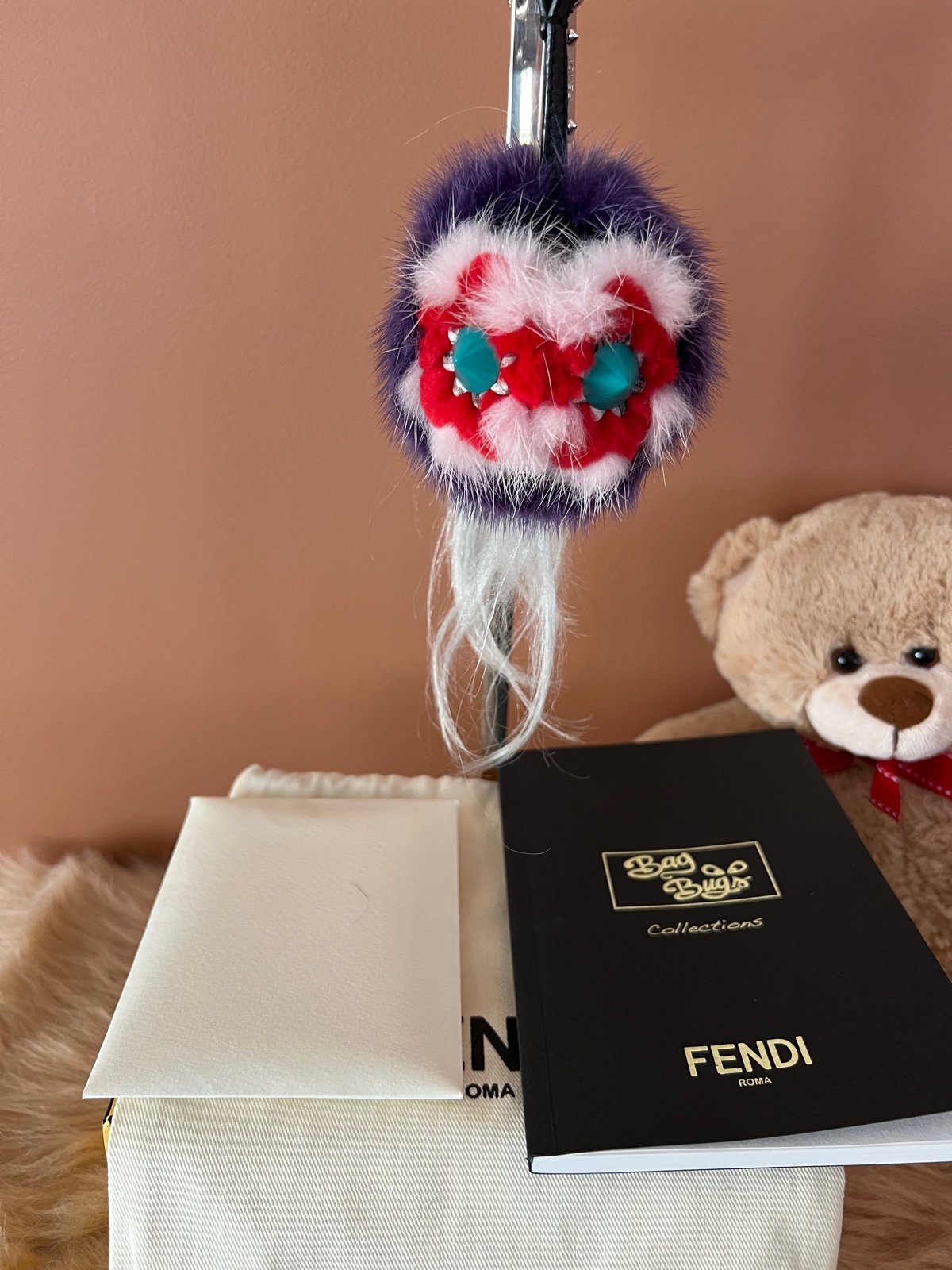 Authentic Fendi Flowery Monster Charm Unused