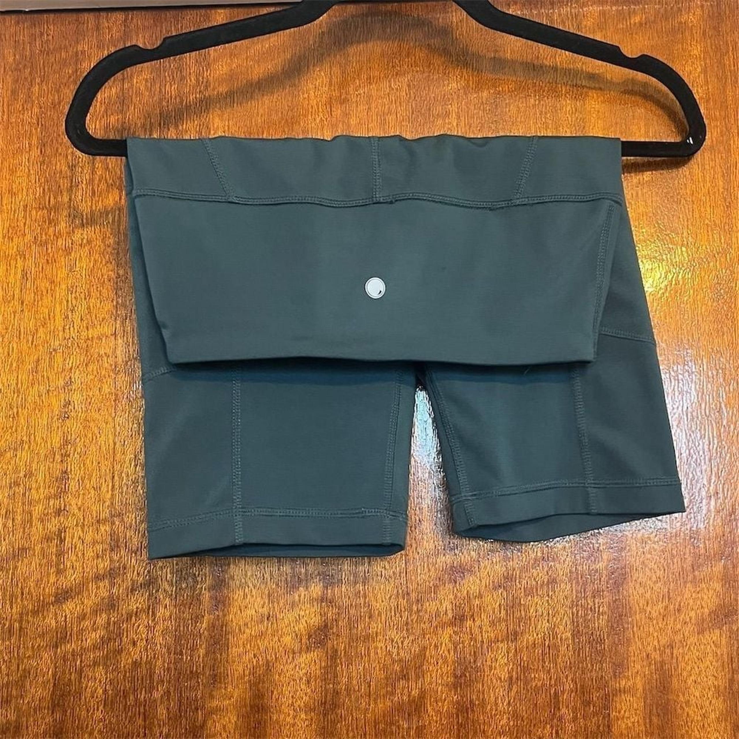 Yogalicious Women's High Waist Biker Shorts XS Dark Green Activewear Yoga