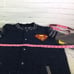 DC Comics Superman Logo Lightweight Varsity Jacket Snap Button Blue Men's Size M