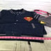 DC Comics Superman Logo Lightweight Varsity Jacket Snap Button Blue Men's Size M