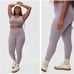 Everlane lavender seamless ribbed leggings XS/S NWT