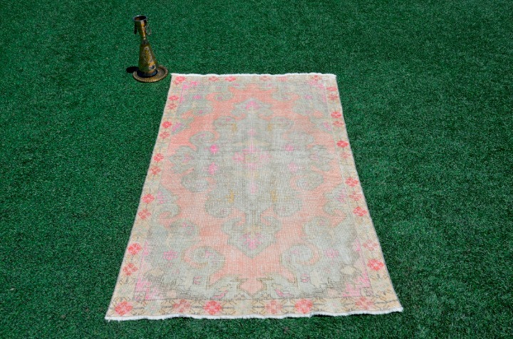 7x4 Turkish Rug, Floor rug, Vintage Rug, Boho Rug, Wool Rug, Handmade Rug, 4441