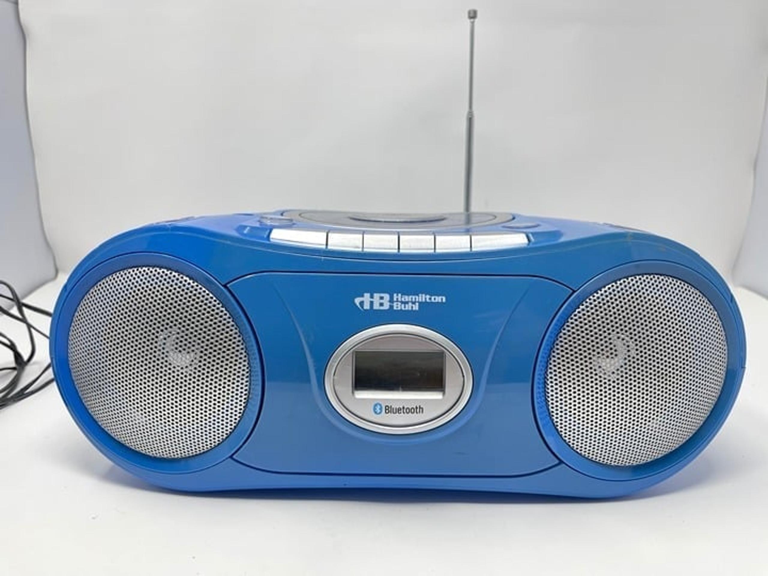 HB HAMILTON BUHL MPC5050BT PORTABLE CD CASSETTE RADIO BLUETOOTH BOOMBOX AS IS