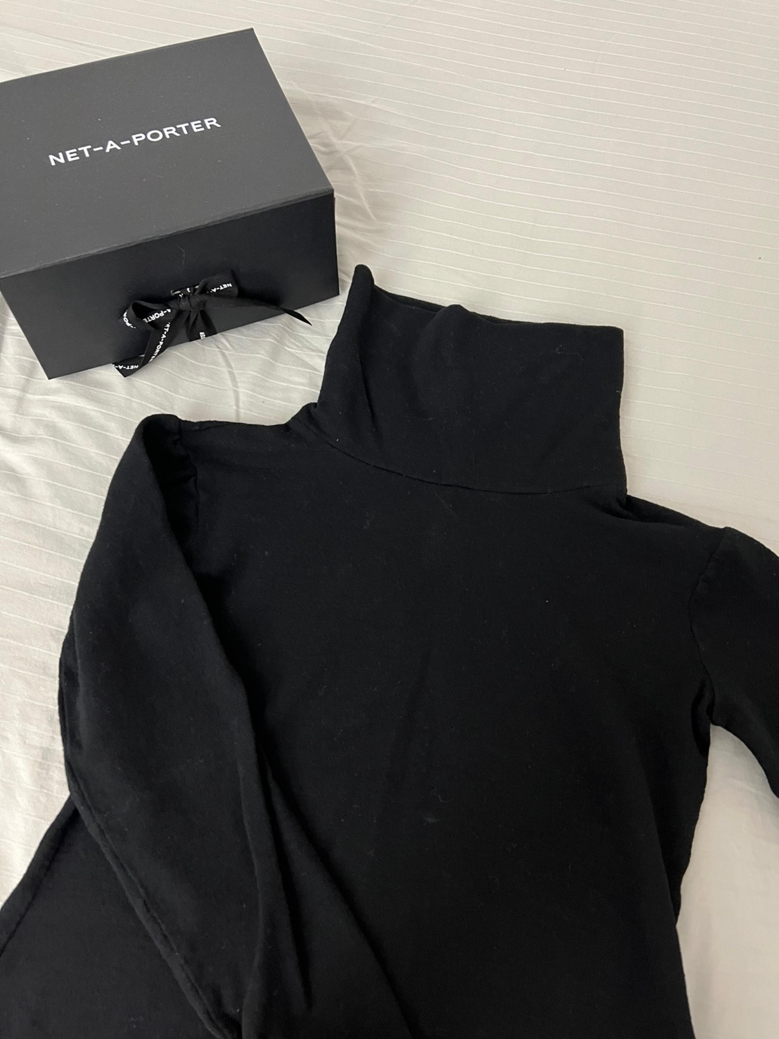 New Diane von Furstenberg Women's Turtleneck Sweater Black Wool Size Small
