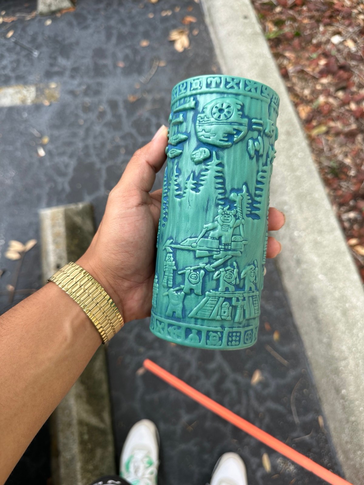 Disney Park Star Wars Galaxy's Edge Oga’s Cantina Yub Endor Mug 2nd Edition Tiki