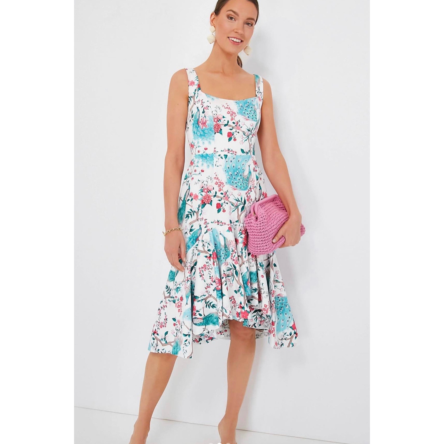TUCKERNUCK Chloe Kristyn Exclusive Peacock Floral Hannah Dress NWT size 10