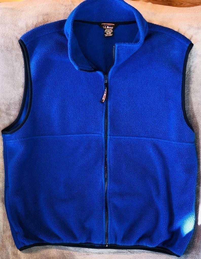 Vintage Mens XXL Reg LL Bean Polartec Fleece Vest
