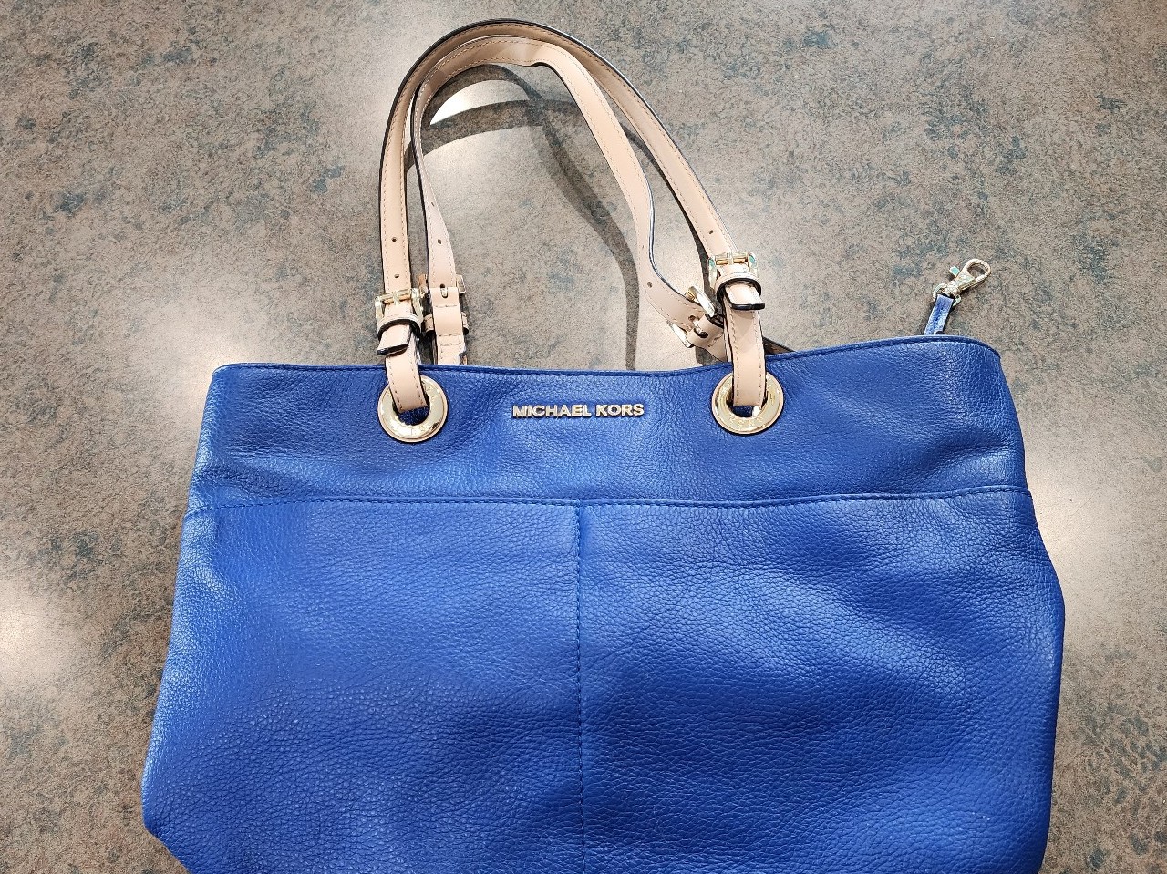 Michael Kors Electric Blue Medium size handbag. Retails for over 300.