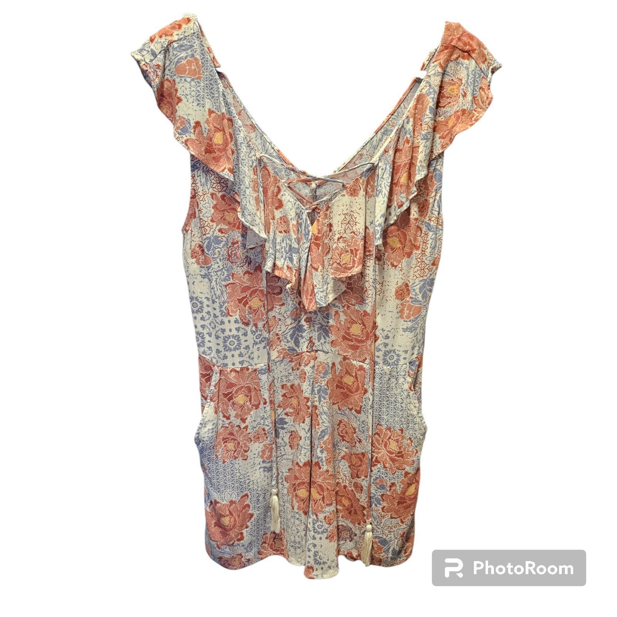 Kendall and Kylie Bohemian Tasseled Romper w/Pockets size Small