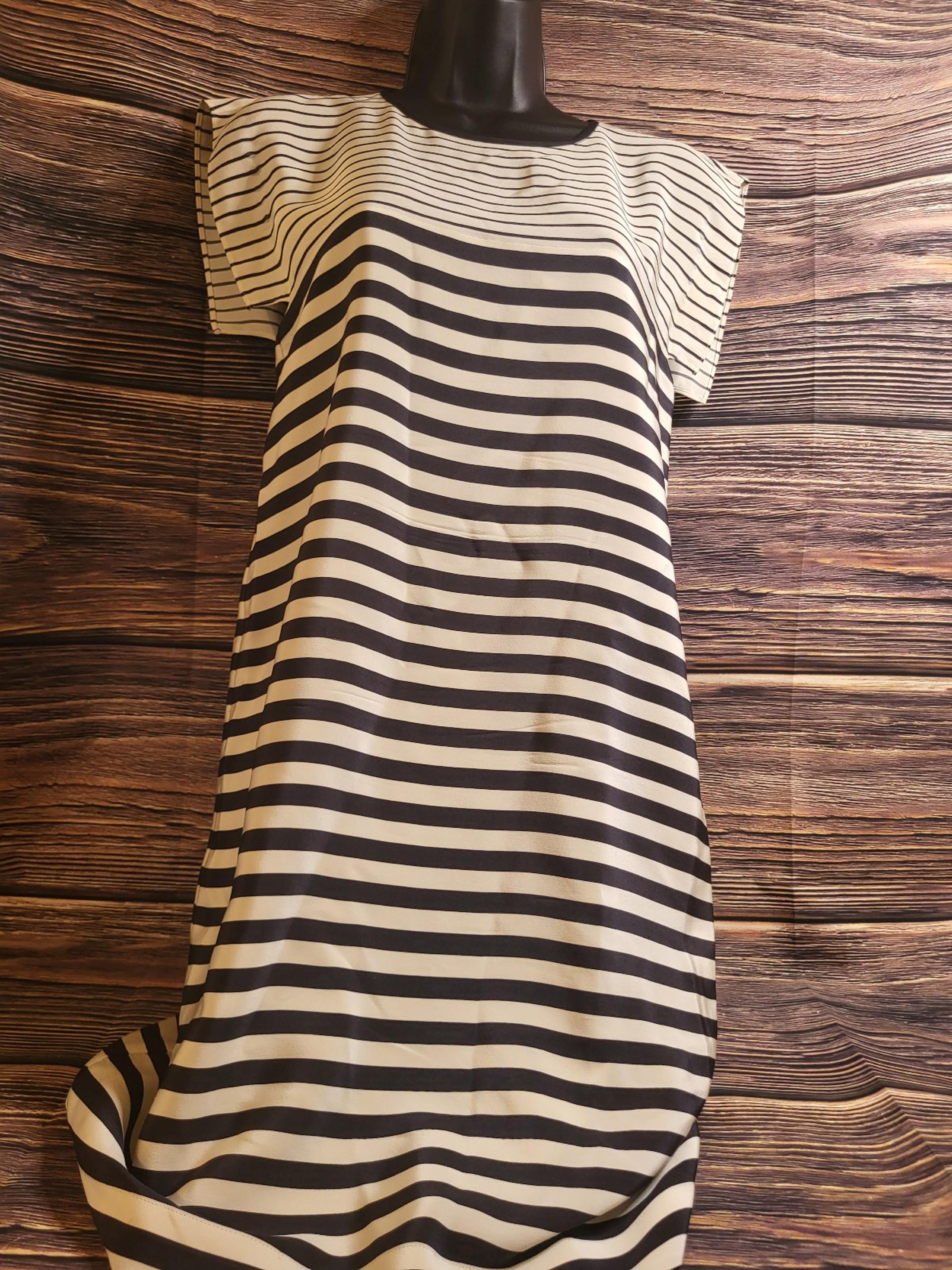 Tibi New York Black/White Striped sz 0