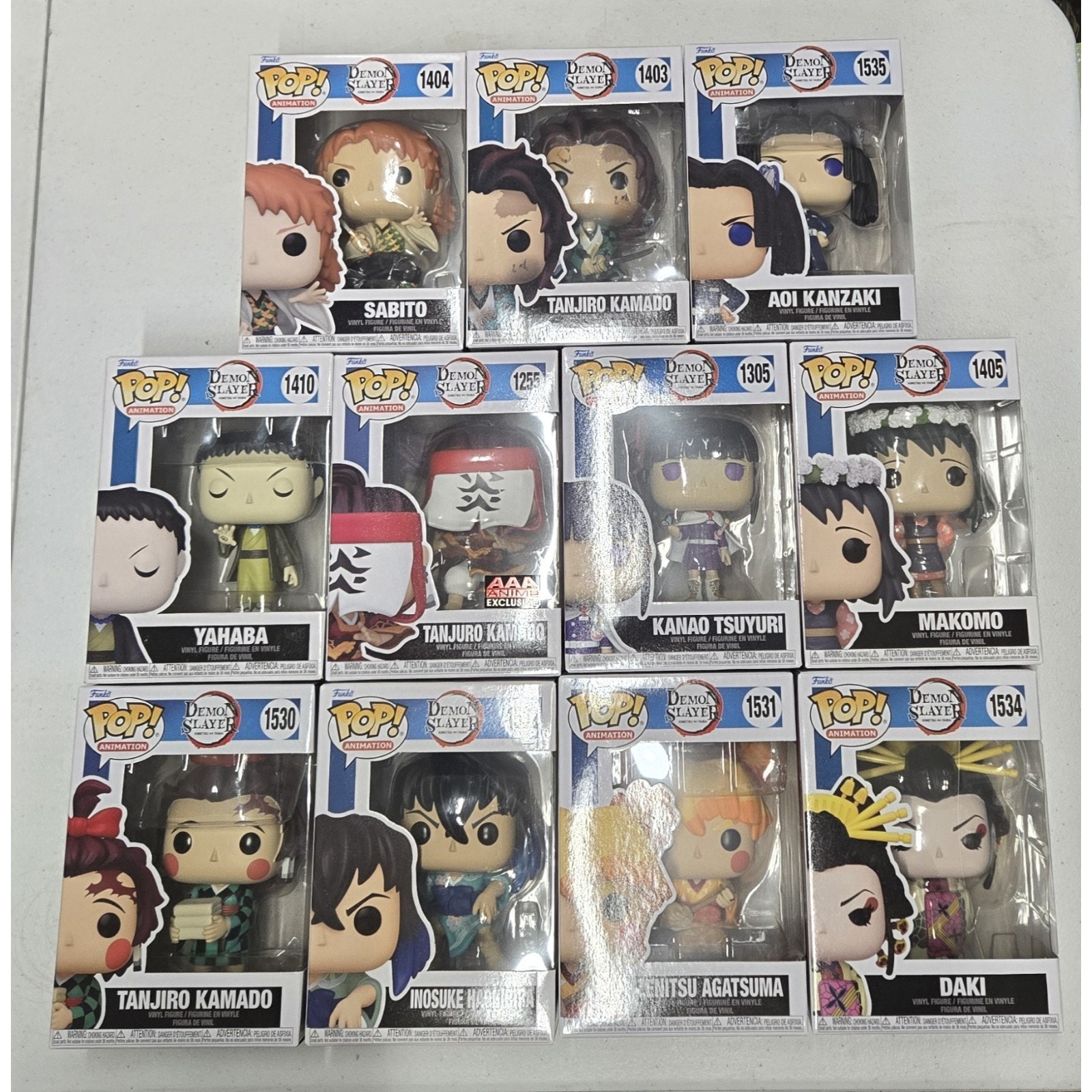 Demon Slayer Funko Pop Lot Of 11