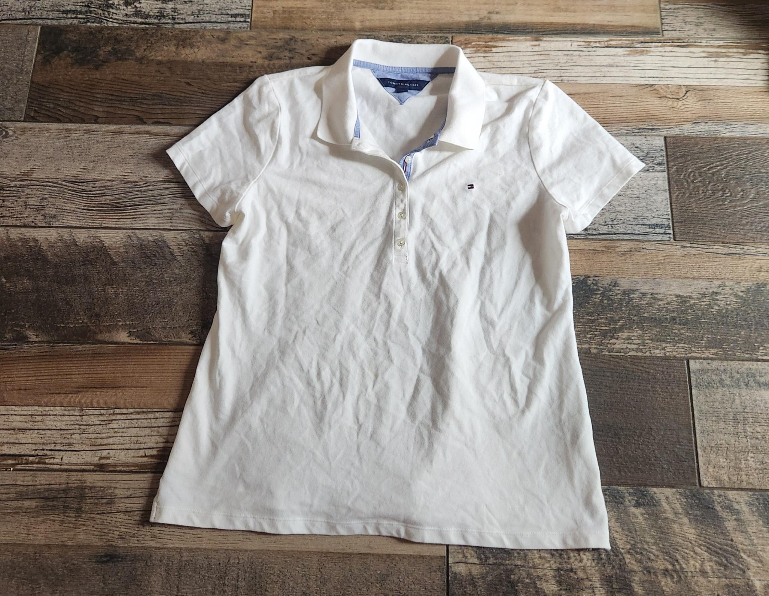 Women's Tommy Hilfiger polo short sleeved shirt top SZ L